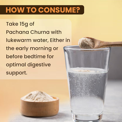 BBETTER Pachana Churna | Natural Ayurvedic Digestive Aid for Constipation Relief, Acidity, Indigestion & Gut Health | Herbal Powder with Vidanga, Amalaki, Haritaki & Senna