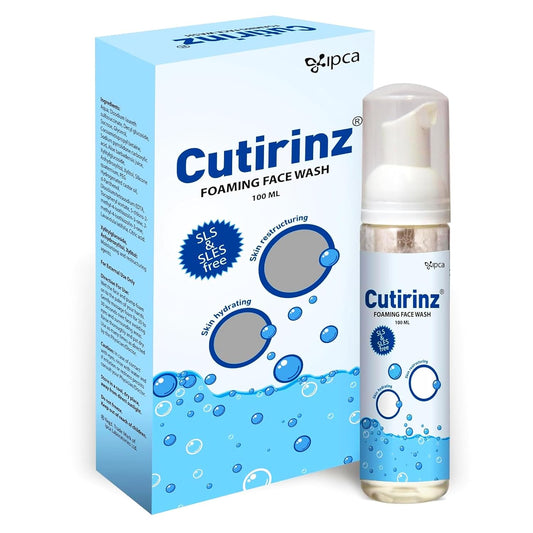 Ipca Cutirinz Foaming Facewash – 100ml Gentle Daily Cleanser for Hydration & Skin Barrier Support, Refreshing Foaming Face Wash for All Skin Types