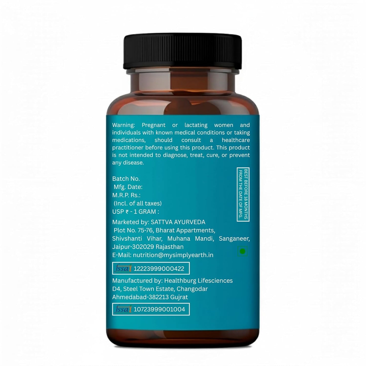 Simply Earth Benfotiamine+ 600mg with Ashwagandha & Alpha Lipoic Acid - Helps Maintain Blood Sugar Levels Supplement - Promotes Nerve Health & Metabolic Function - High Potency B1 Vitamin Supplement - 60 Tablets