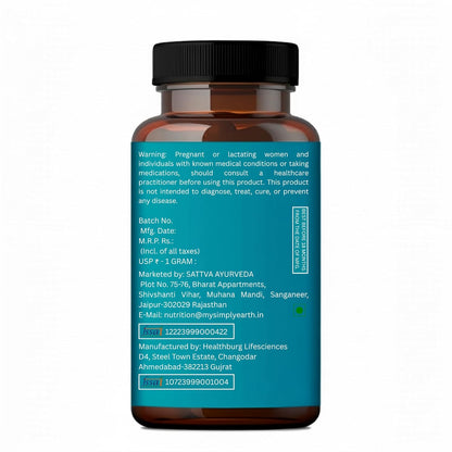 Simply Earth Benfotiamine+ 600mg with Ashwagandha & Alpha Lipoic Acid - Helps Maintain Blood Sugar Levels Supplement - Promotes Nerve Health & Metabolic Function - High Potency B1 Vitamin Supplement - 60 Tablets