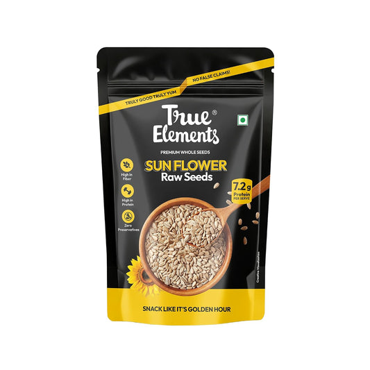 True Elements Raw Sunflower Seeds 250g - Vitamin E Rich Super Seeds | High Fibre