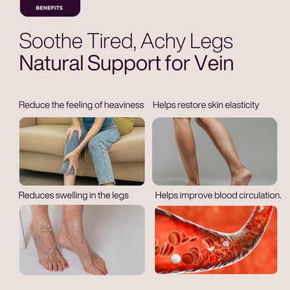 Puretive Varico Ease Oil – Daily Relief Oil for Tired Legs & Swelling | Natural Circulation Support for Varicose Veins & Tired Legs, Reduces Heaviness & Fatigue | Fast Absorbing, Non-Sticky, Plant-Based Massage Oil | 100 ml.