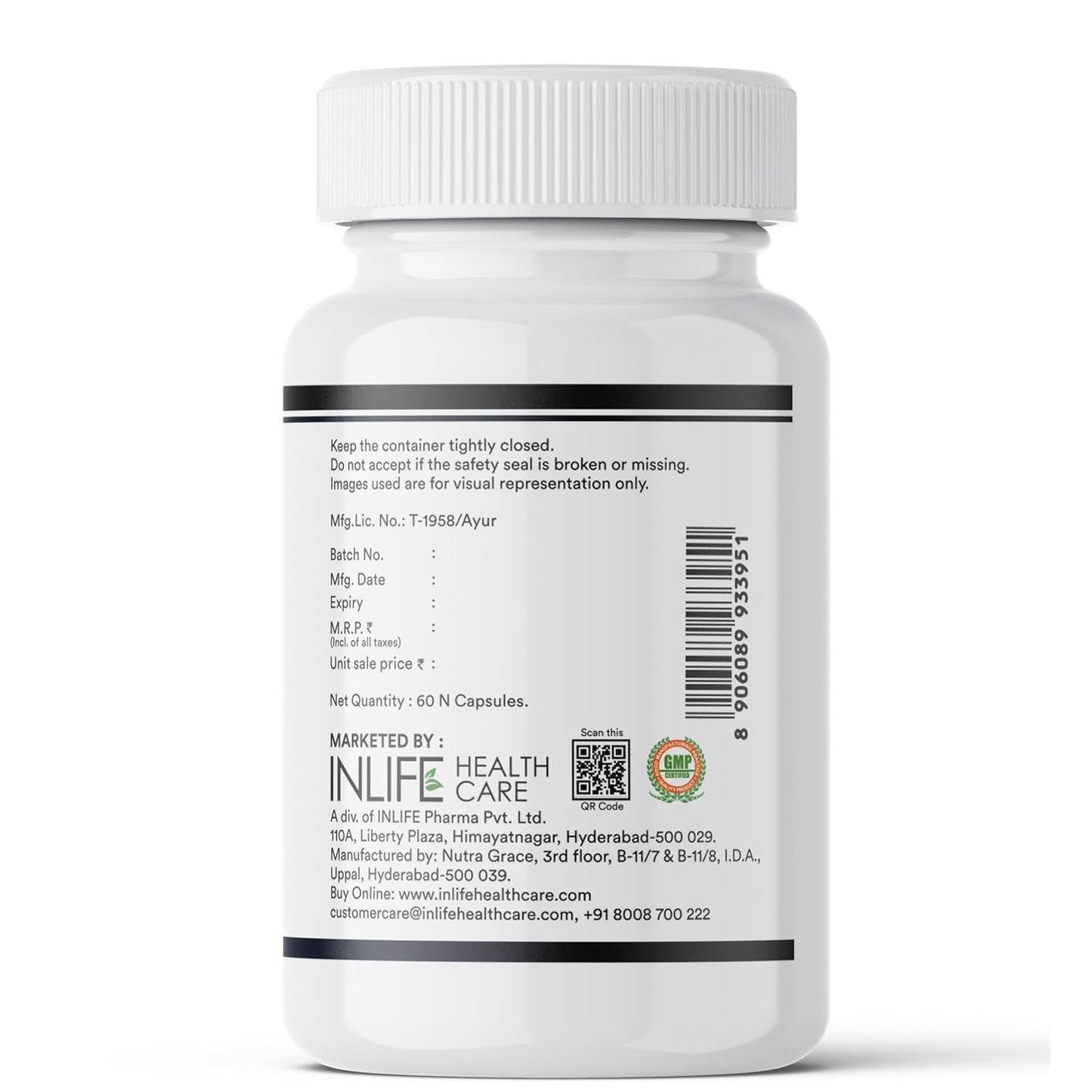 INLIFE Black Seed Oil (480 mg) & Oregano Oil (20 mg, 50:1) | Extra Virgin Cold Pressed | O Nigella, Kalonji & Maruvaka Taila | 60 Liquid Filled Veg Capsules