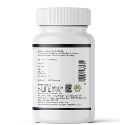 INLIFE Black Seed Oil (480 mg) & Oregano Oil (20 mg, 50:1) | Extra Virgin Cold Pressed | O Nigella, Kalonji & Maruvaka Taila | 60 Liquid Filled Veg Capsules