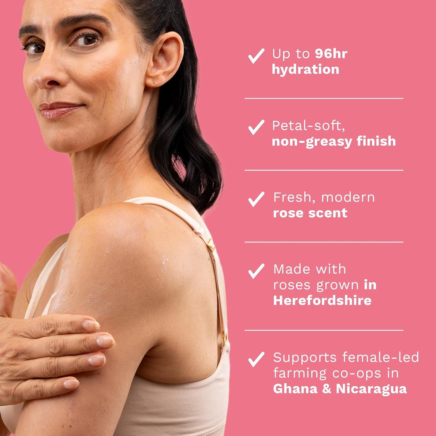 The Body Shop British Rose Body Butter | 96-Hour Deep Moisture | Softens Skin with Rose & Shea Butter Extract | Non-Greasy Cream | Dermatologically Tested | Perfect for Normal Skin | 200ml
