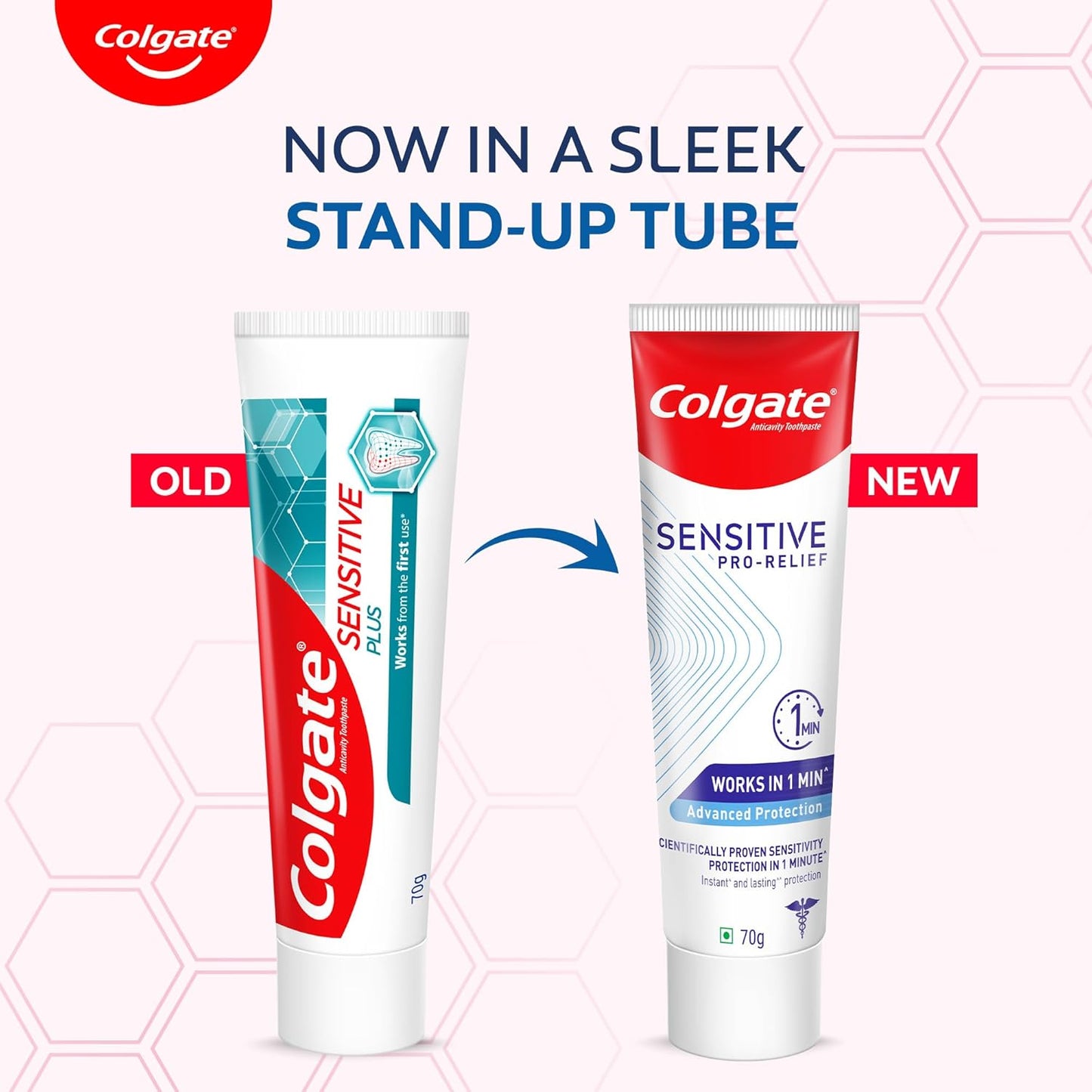 Colgate Sensitive Pro Relief, Sensitvity Relief Toothpaste, 70g, With PRO-ARGIN Technology, Clinically Proven Formula Provides INSTANT Relief From Tooth Sensitivity Colgate Tooth Paste For Instant & Lasting Sensitivity Relief