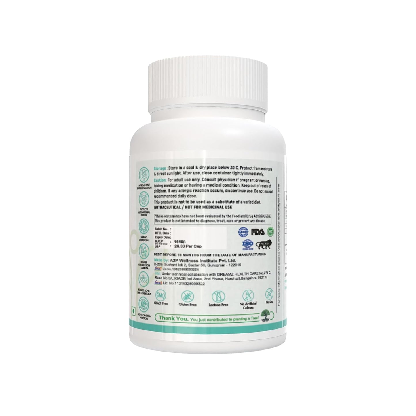 S. Boulardii Care – Saccharomyces Boulardii Probiotic Supplement | 10 Billion CFU | Probiotics Supplement for Gut Health, Intestinal Lining & Microbial Balance | 60 caps (60 doses)