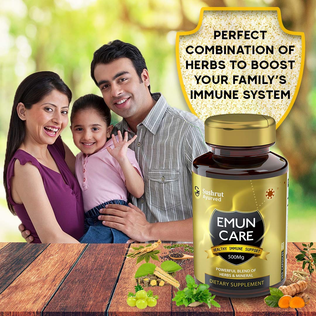 Emun Care Helps to Boost Immunity Antioxidant Support For All Ages Veg Capsules (500mg) - 60 Veg Capsules