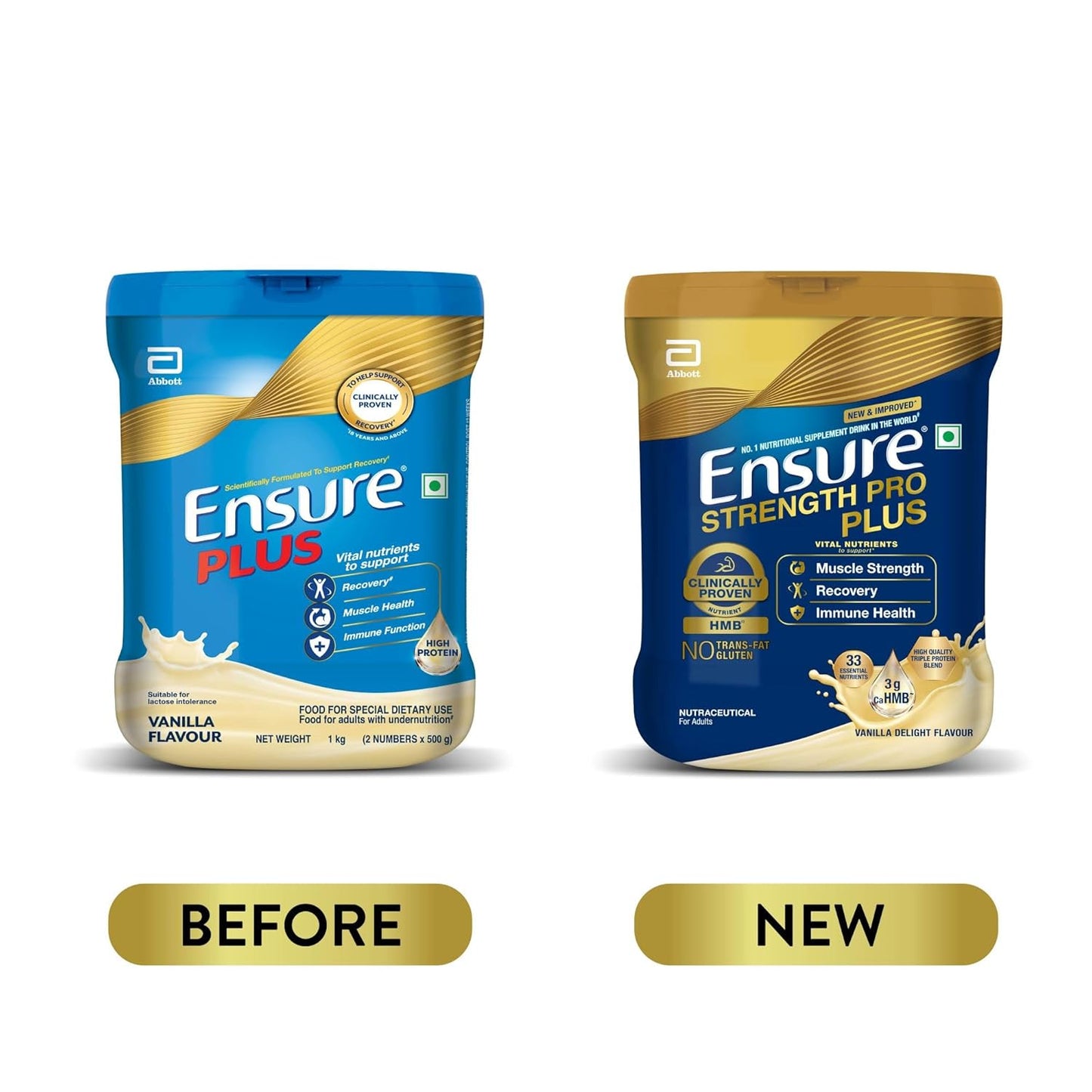 Ensure Plus Powder - 1 Kg (Vanilla), Blue