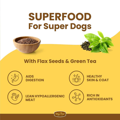 Barkbutler x Dogfest Dog Training Treats, Turkey & Flax Seeds, Superfood Treats for Adult Dogs, Bite-Sized Dog Treat for Puppies, Treats, Aids Digestion & Boosts Immunity
