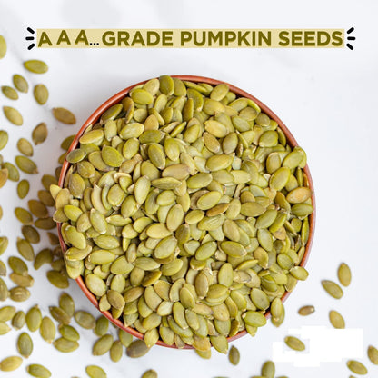 Nutty Gritties Roasted Unsalted Pumpkin Seeds 200g | Fibre-Rich Superfood | Healthy Snack for Eating