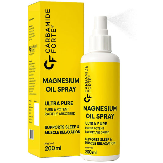 Carbamide Forte Magnesium Oil Spray | Topical Magnesium Spray | Magnesium Oil for feet, Sleep Support, Pain Relief & Muscle Recovery | Magnesium Oil 200ml