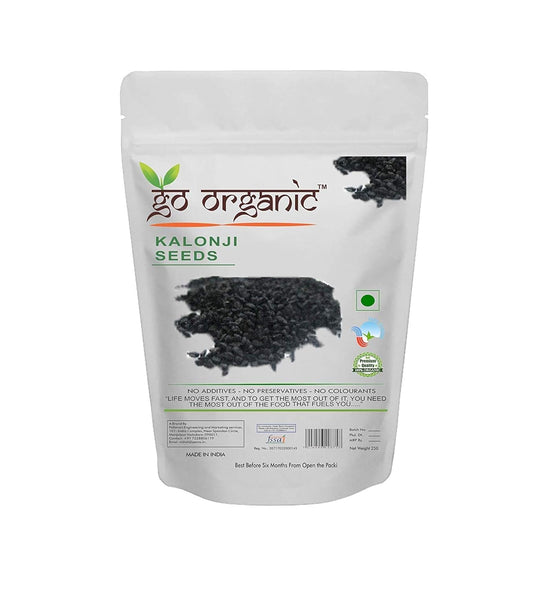 Go Organic Best Quality Kalonji Nigella Sativa, black-cumin, Roman-coriande - 250 Grams