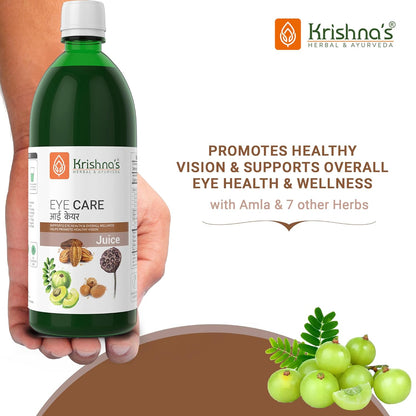 Krishna's Eye Care Juice, Supports Eye Health & Overall Wellness, No Artificial Colors or Flavors - 1000 ml (Pack of 1)