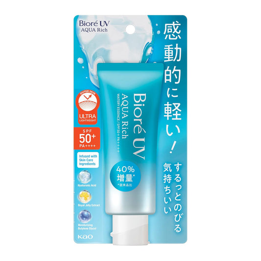 Bioré KAO Uv Aqua Rich Watery Essence All Skin Type Sunscreen Spf 50+ Pa++++, 50G