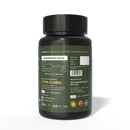VEDNARO Moringa Tablets 60 Count | Herbal Supplement for Daily Wellness | Plant-Based Moringa Leaf Tablets | Supports Energy & Immunity