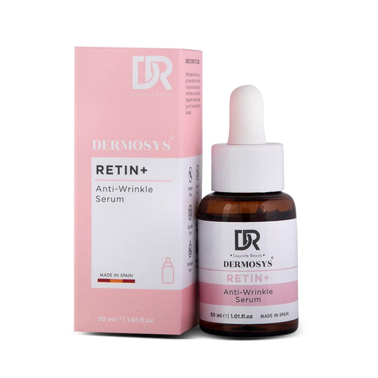 DERMOSYS Anti Wrinkle + Retinol Serum | 30ml Retinyl Palmitate | Anti Aging Serum for Daily Use | Sulphate & Paraben Free | Lift & Firm Skin | For All Skin Types - 30ml