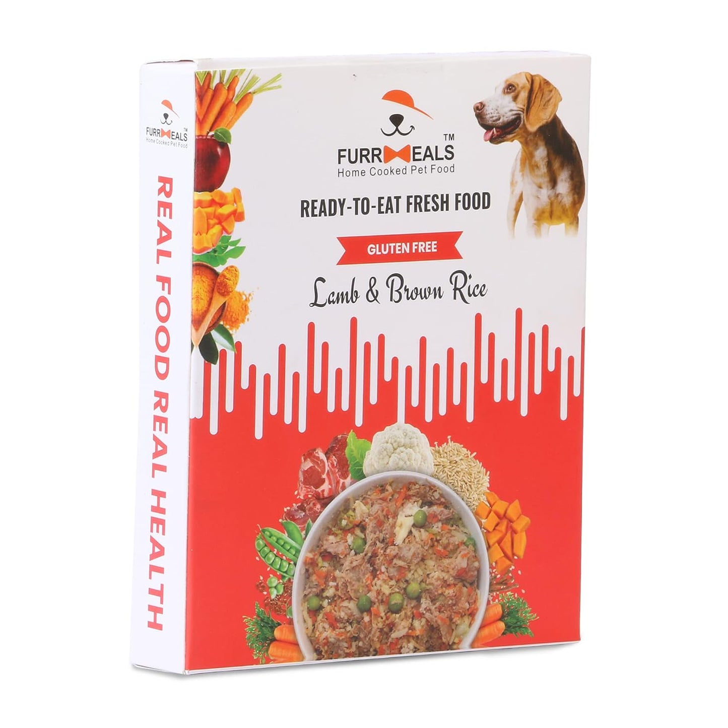 FurrMeals Wet Dog Food | Lamb and Brown Rice | Pack of 1 x 200g | All Breed | Gluten Free | Preservative Free | Ready-to-Eat Fresh Dog Food