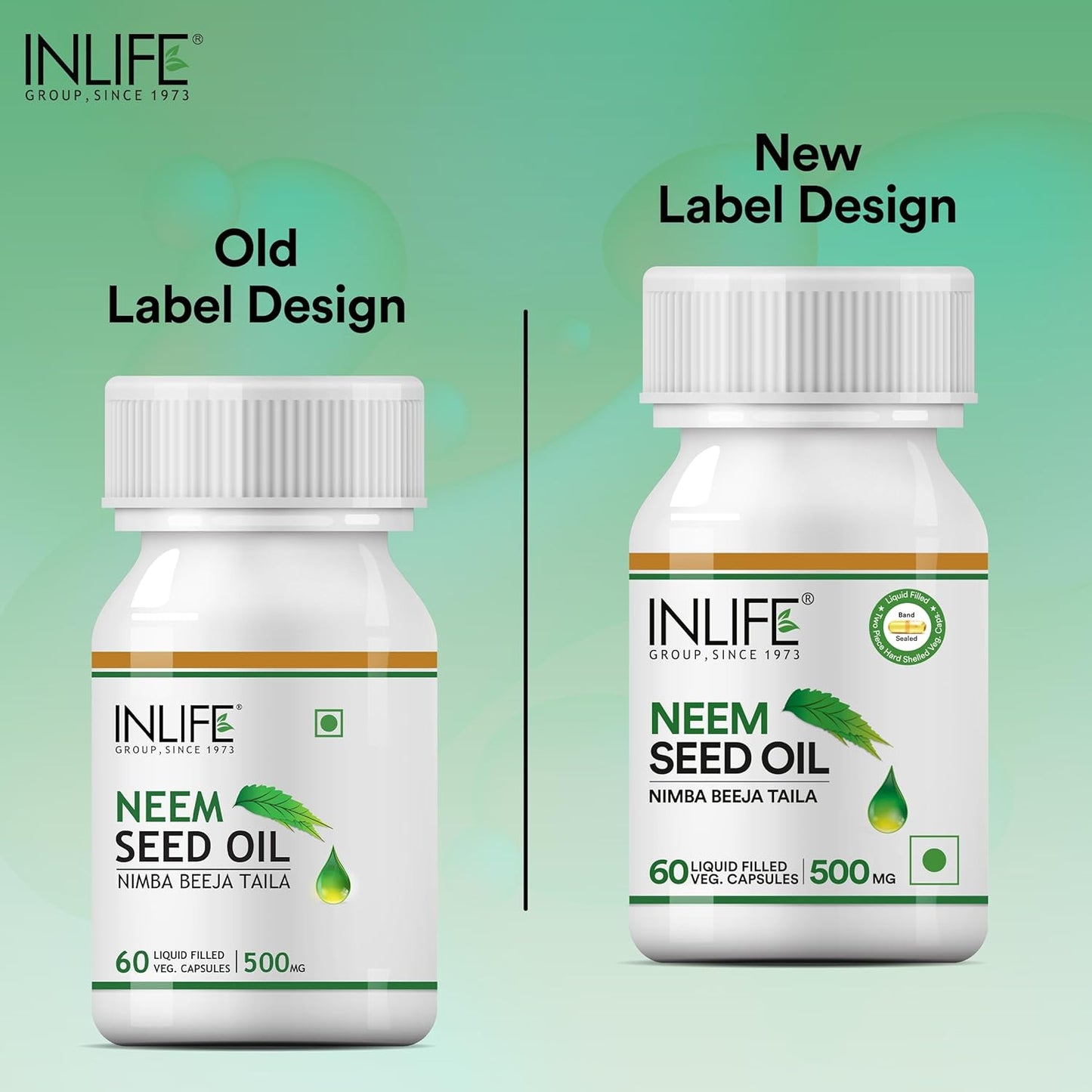 Inlife Neem Seed Oil Supplement, 500Mg (60 Vegetarian Capsules)
