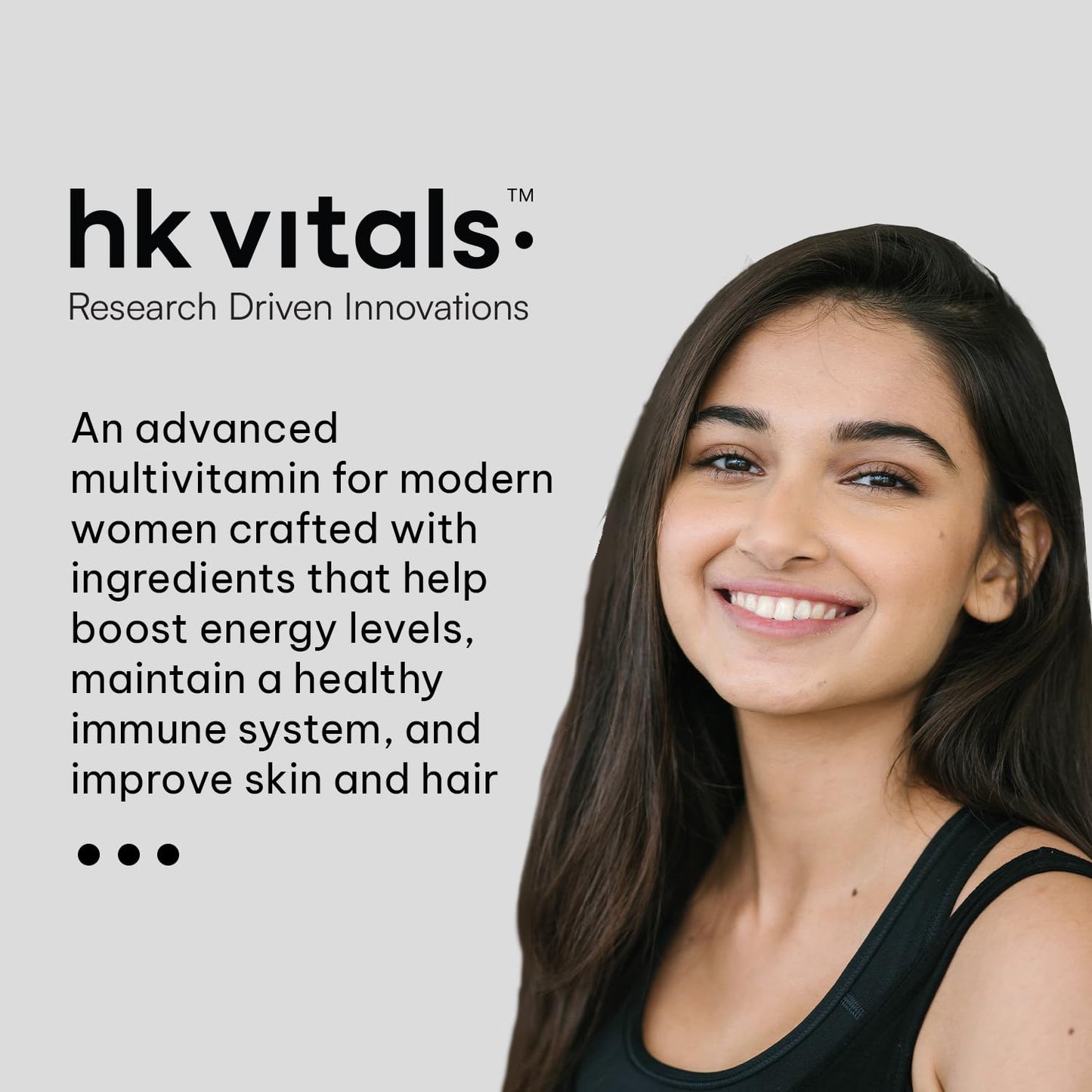 HealthKart hk vitals Multivitamin Plus Women | Daily Multivitamin for Women | For Energy, Joints, Skin & Hair
