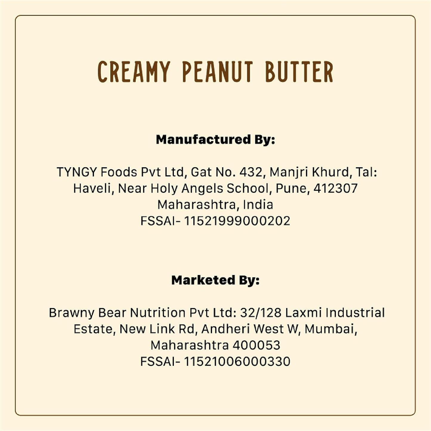 Brawny Bear Peanut Butter, 100% Natural Sweetened with Dates, Smooth Healthy Nut Butter with No Added Sugar and Preservatives, Low Gl, Vegan, High in Protein Spread - 500 gms
