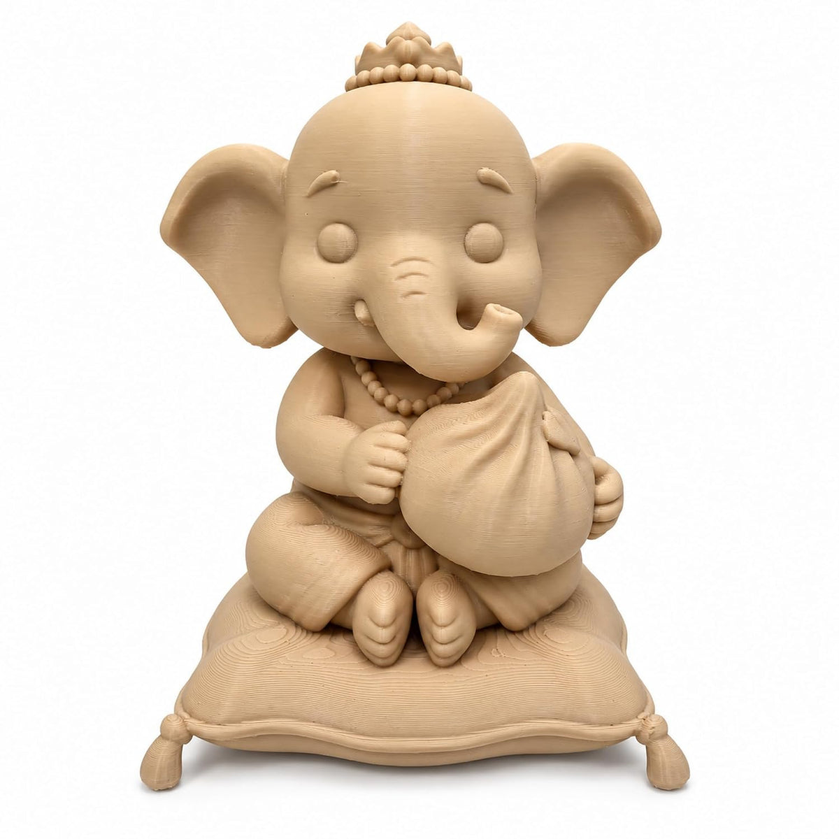 Cute Mini Ganesha Idol | Lightweight Ganpati Statue for Car Dashboard, Mandir, Office Desk & Gifting | 11 cm