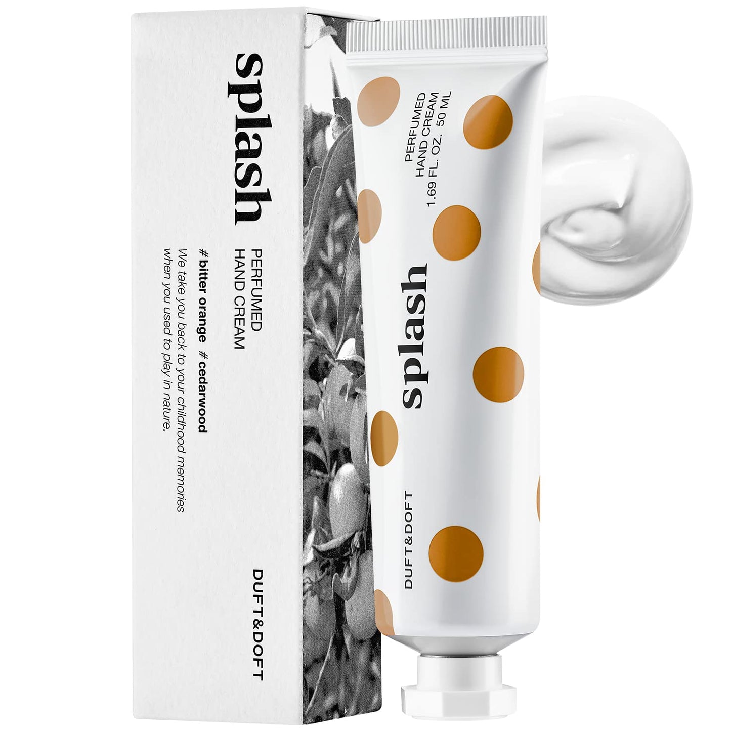 Duft & Doft Niche Perfume Hand Cream Splash (50g) - Long-Lasting Luxury Fragrance, Fast-Absorbing, Non-Greasy Formula for Soft, Scented Hands