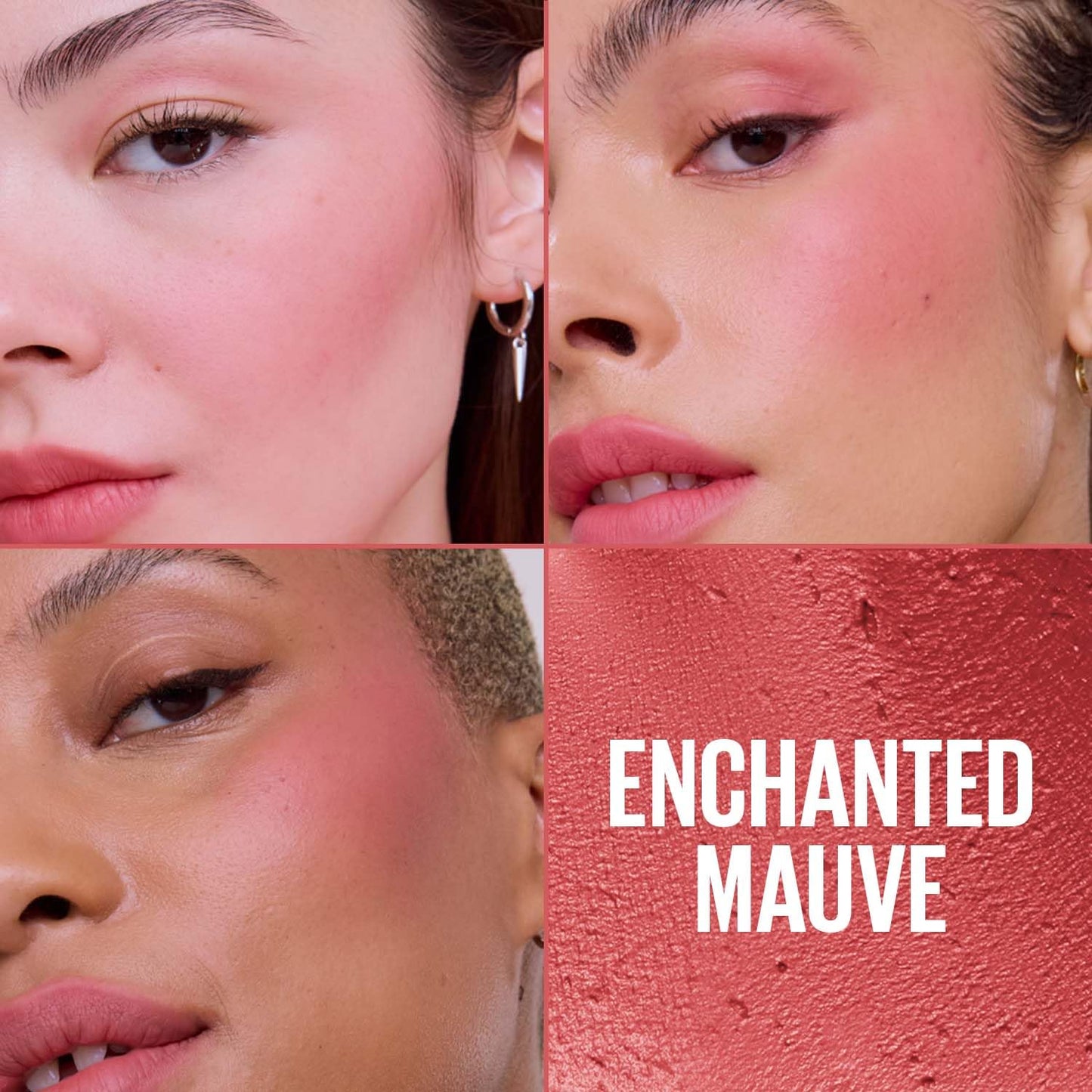 Maybelline Cloudtopia Cheek & Lip Mousse Blush | Lightweight, Pigmented Mousse in Enchanted Mauve, 5g