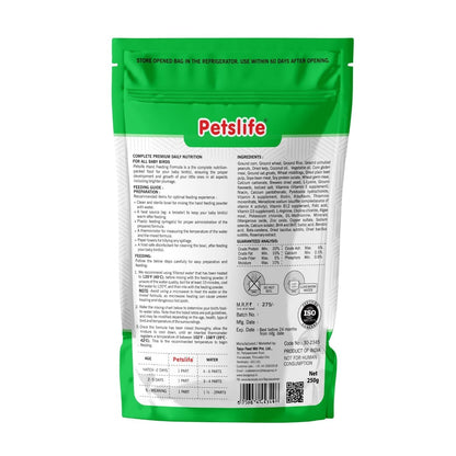 PETSLIFE Hand Feeding Formula for Baby Birds, 250g