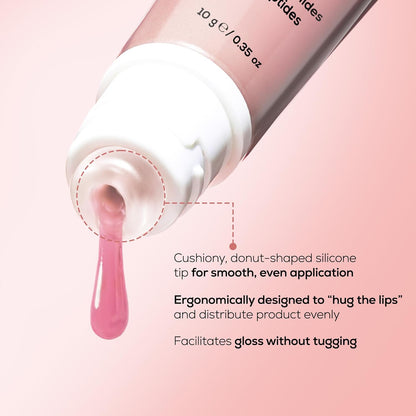 RENEE Pink Therapy PDRN Overnight Lip Repairing & Moisturising Lip Balm For Dry, Chapped Lips | Glossy Finish, Revives Lip Barrier & Improves Elasticity | With Vegan PDRN, Peptides & Ceramides | 10g