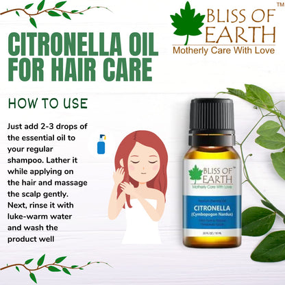 Bliss of Earth� 100% Pure Citronella Essential Oil, 10ml
