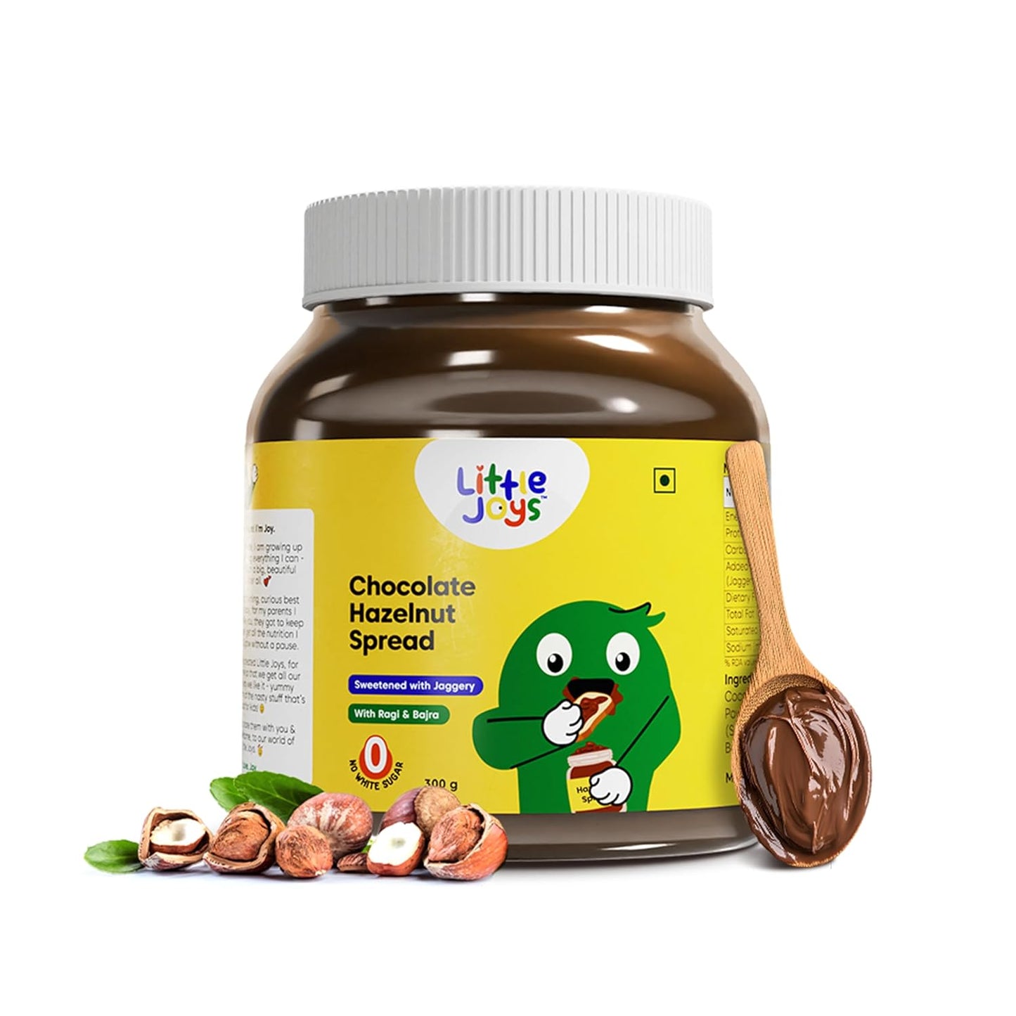 Little Joys Chocolate Spread | Sweetened with Jaggery | With Rich Hazelnut, Cocoa, Ragi & Bajra | No Refined Sugar, No Palm Oil, No Preservatives |