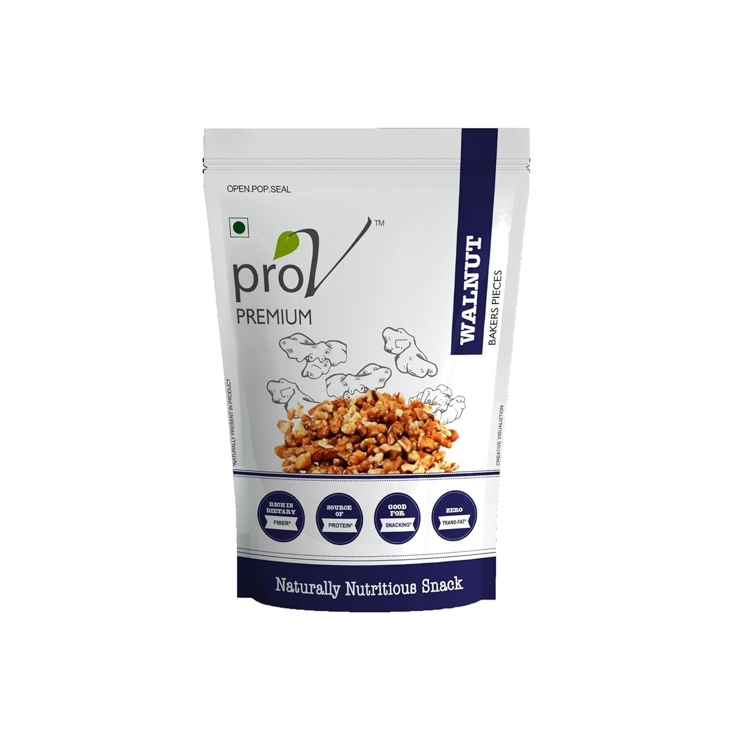 ProV Premium Walnut Baking Pieces | 250g | Ideal for Baking & Cooking | Rich in Omega-3 | Natural Akhrot Giri