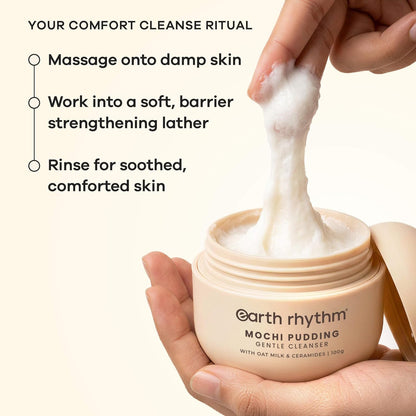 Earth Rhythm Oats Mochi Cleanser - Barrier Repair with Ceramides 100g