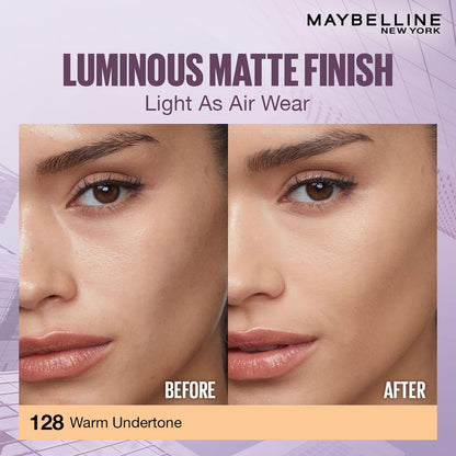Maybelline New York Super Stay Lumi-Matte Liquid Foundation - 128, Up To 30H Long Wear, Water & Transfer Proof. SuperStay Lumi-Matte Liquid Foundation comes with Non-comedogenic & Vegan Formula | 35ml