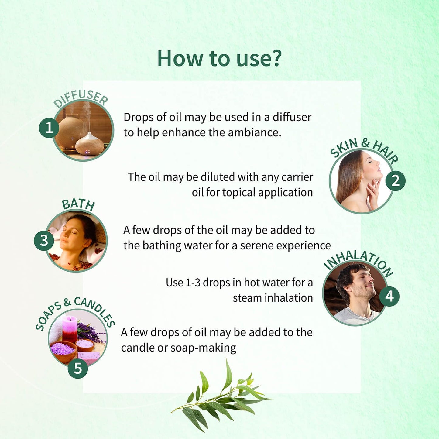 Ayouthveda Eucalyptus (Nilgiri) Essential Oil for Skin & Hair | Aromatherapy Kit for Stress Relief & Relaxation | 100% Pure & Natural Therapeutic Grade |Can Be Used as Air purifier (Pack Of 1; 15ml)