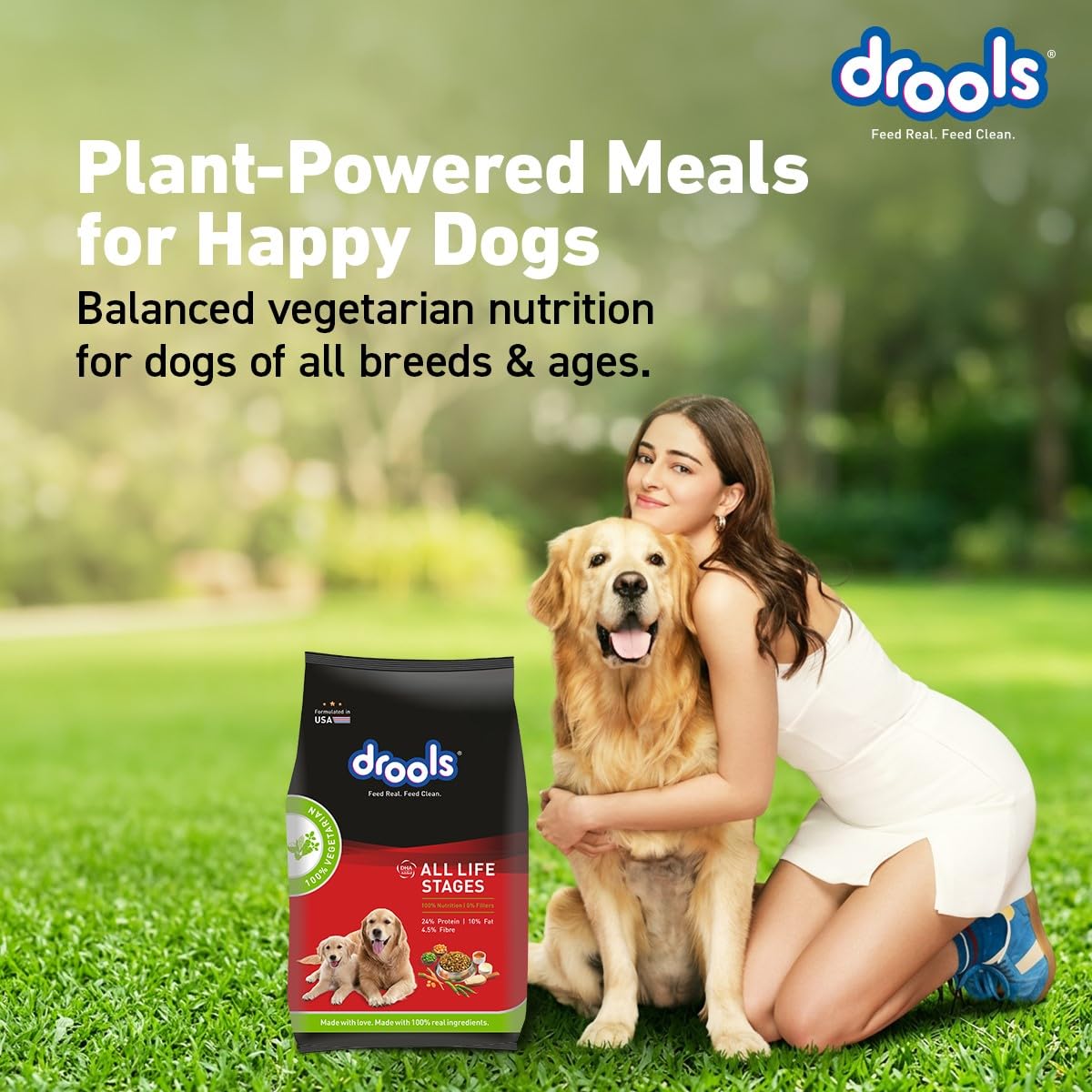 Drools Adult & Puppy Dry Dog Food 1.2 kg Pack | 100% Vegetable Flavour | All Lifestages | Better Digestibility | Strong Bone and Teeth Development | Boosted Immunity