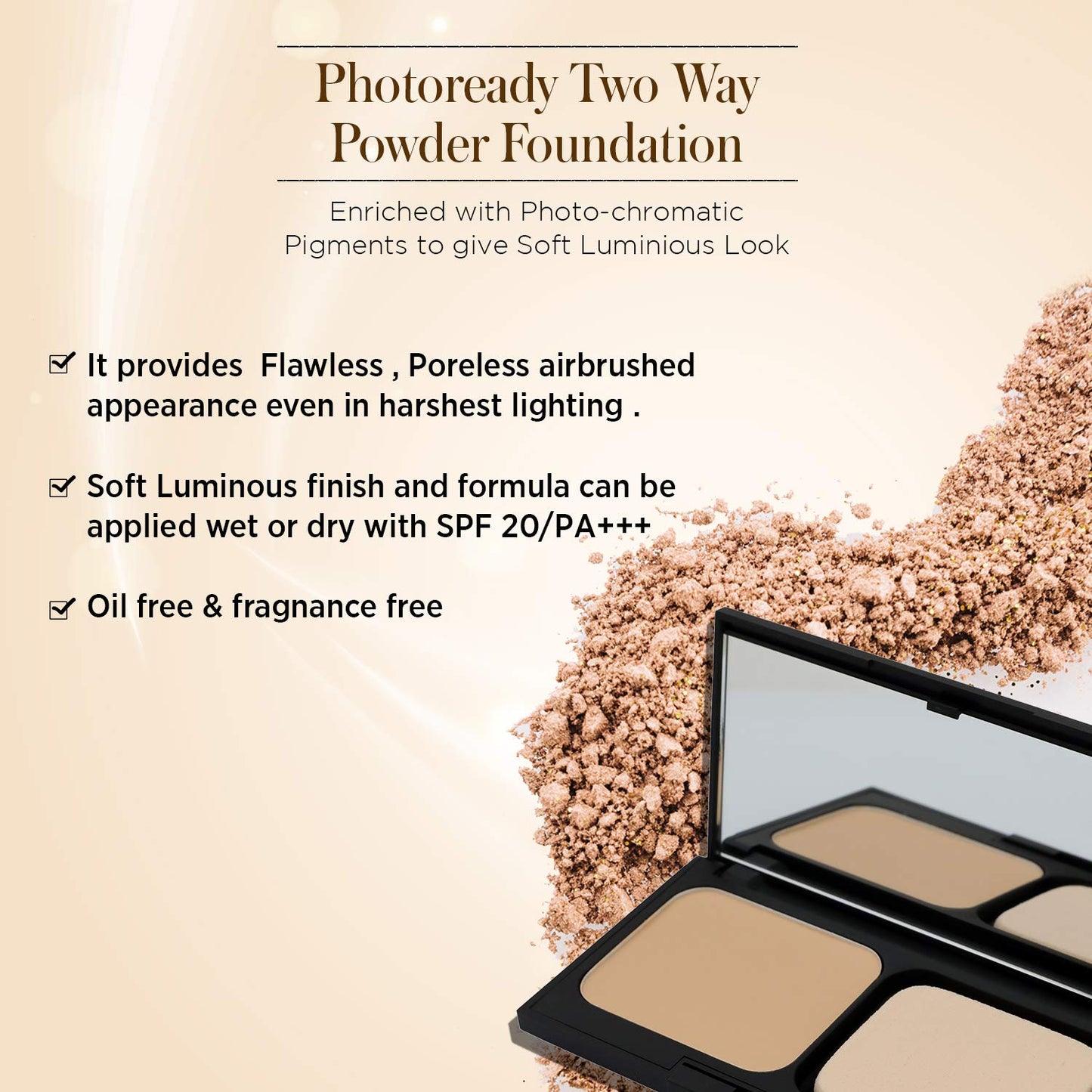 Revlon Photoready Two Way Powder Foundation, Buff, 10,5g
