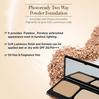 Revlon Photoready Two Way Powder Foundation, Buff, 10,5g
