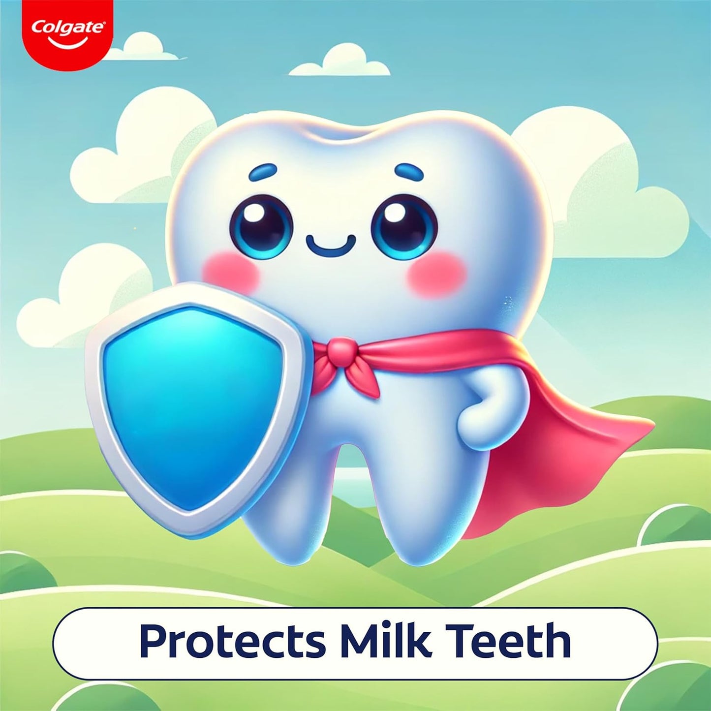 Colgate Kids Tiger Toothpaste for 2-5 Years - 80gm, Tooth Paste with 50% Lesser Abrasive Formula for Protecting Against Cavities (Strawberry Flavour)