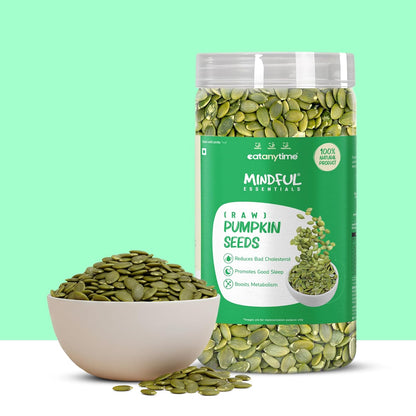 Eat Anytime Pumpkin Seeds 500 g | Source of Magnesium, Fibre & Protein | 100% Natural | Seeds for Weight Management