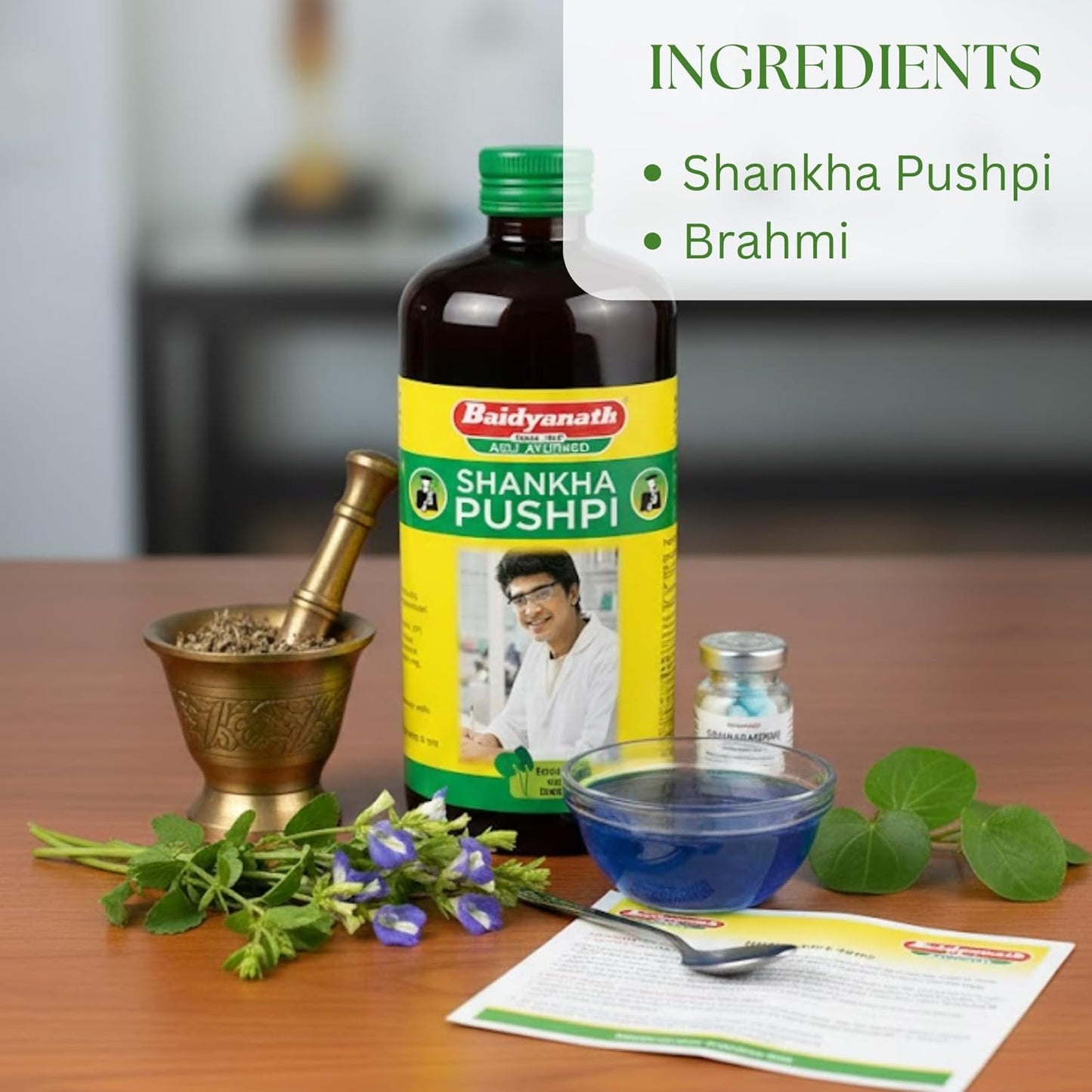 Baidyanath asli ayurved jhansi Shankha Pushpi 450ml +200ml Free Combo Helps Improve Memory, Cognitive skills & Mental fatigue