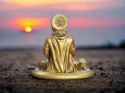4 Inch Resin Hanuman Idol for Home Decor | Beautiful Bajrang Bali Murti for Home Temple, Car Dashboard, Gift Items | Bajrangbali Figurine Showpiece Sculpture for Office Desk