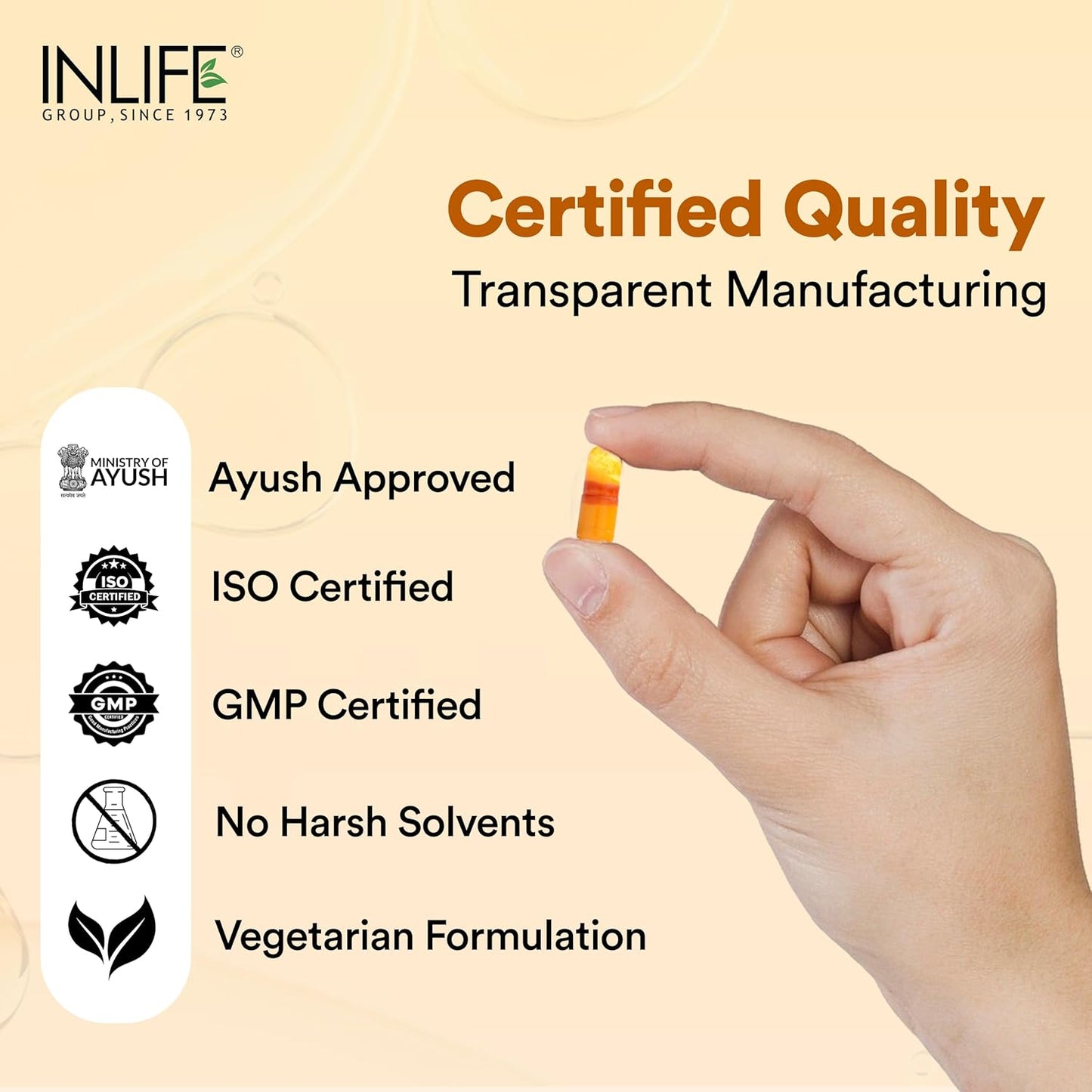 INLIFE Curcumin Capsules with Turmeric Oil | 71% Turmerones & 95% Curcuminoids | Supercritical CO₂ Extracted Oil Supplement | Immune Support & Joint Health – 60 Liquid Filled Vegetarian Capsules