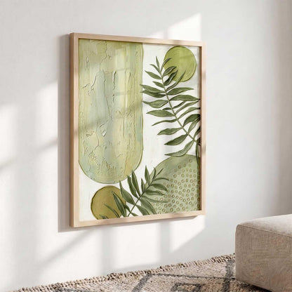 Aesthetic Boho Floral Art Home Decoration Painting | Floral Paintings With Frame For Living Room Bed Room Hotel Wall Decor Digital Reprint (19x25 inch)
