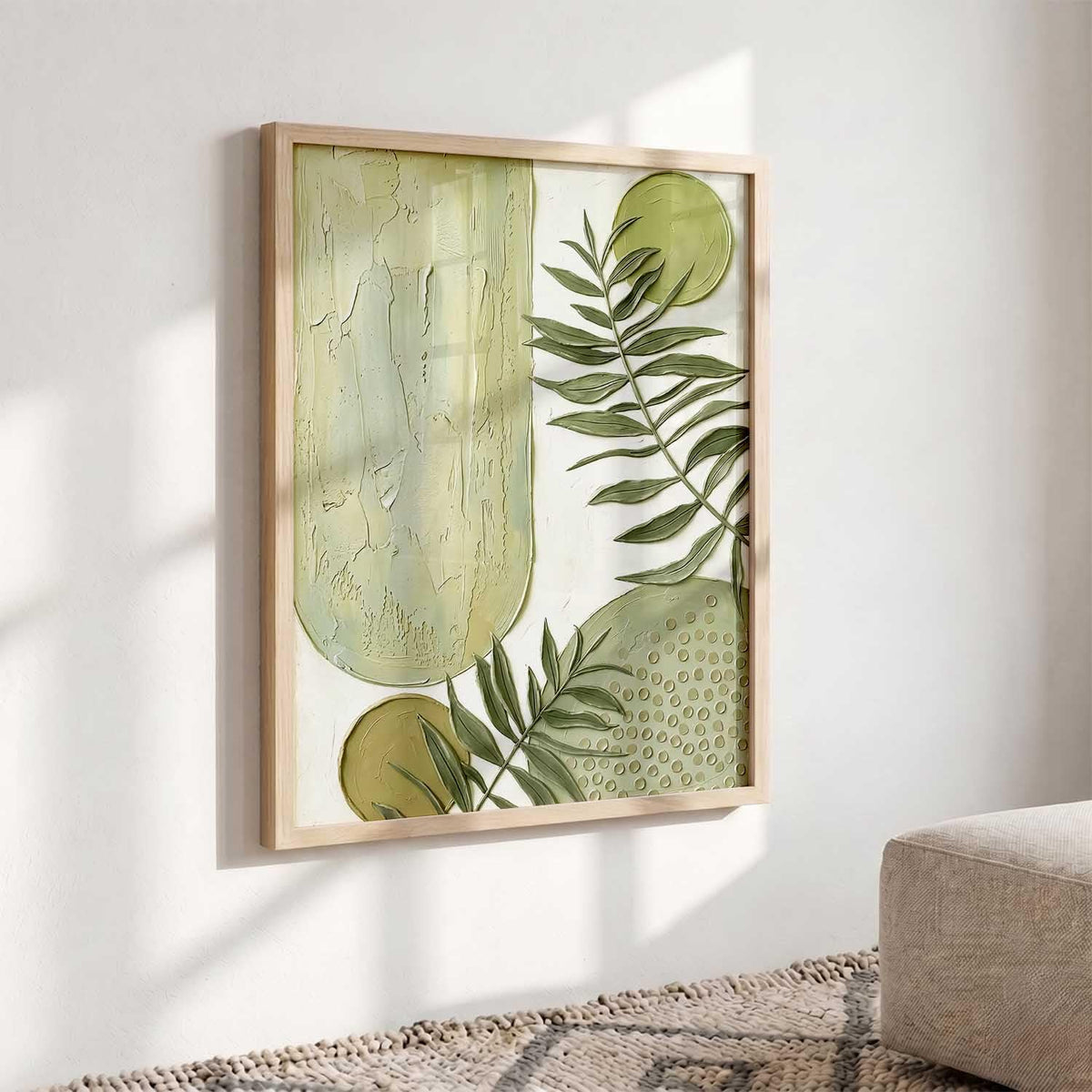 Aesthetic Boho Floral Art Home Decoration Painting | Floral Paintings With Frame For Living Room Bed Room Hotel Wall Decor Digital Reprint (13x17 inch)