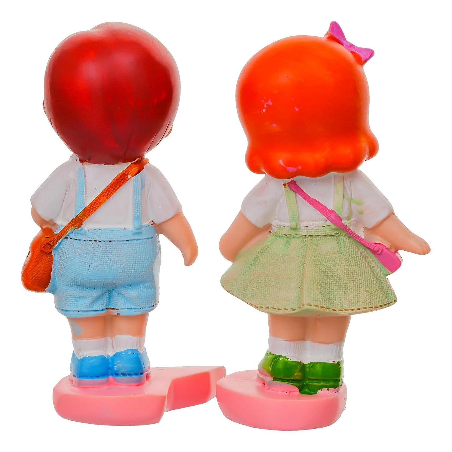 eCraftIndia Little Boy and Girl Walking To School Lovely Miniature Statue Zuzy Almond Chocolates Gift Box Valentine Gift For Girlfriend Boyfriend Husband Wife Her Him