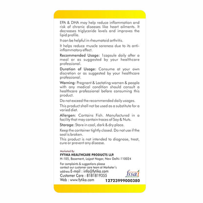 Product label with text on a white background