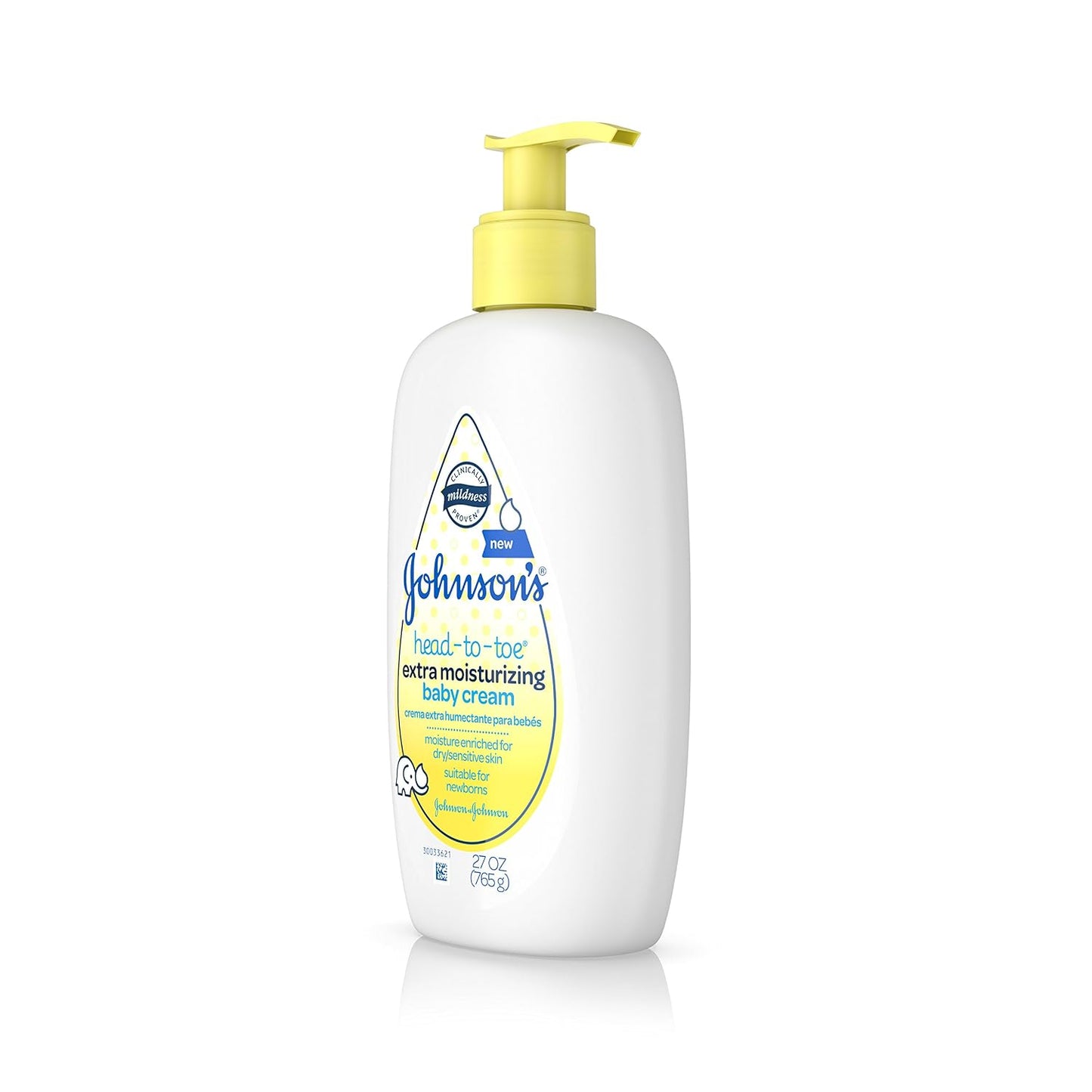 Johnsons Head-To-Toe Extra Moisturizing Baby Cream, 27 Oz