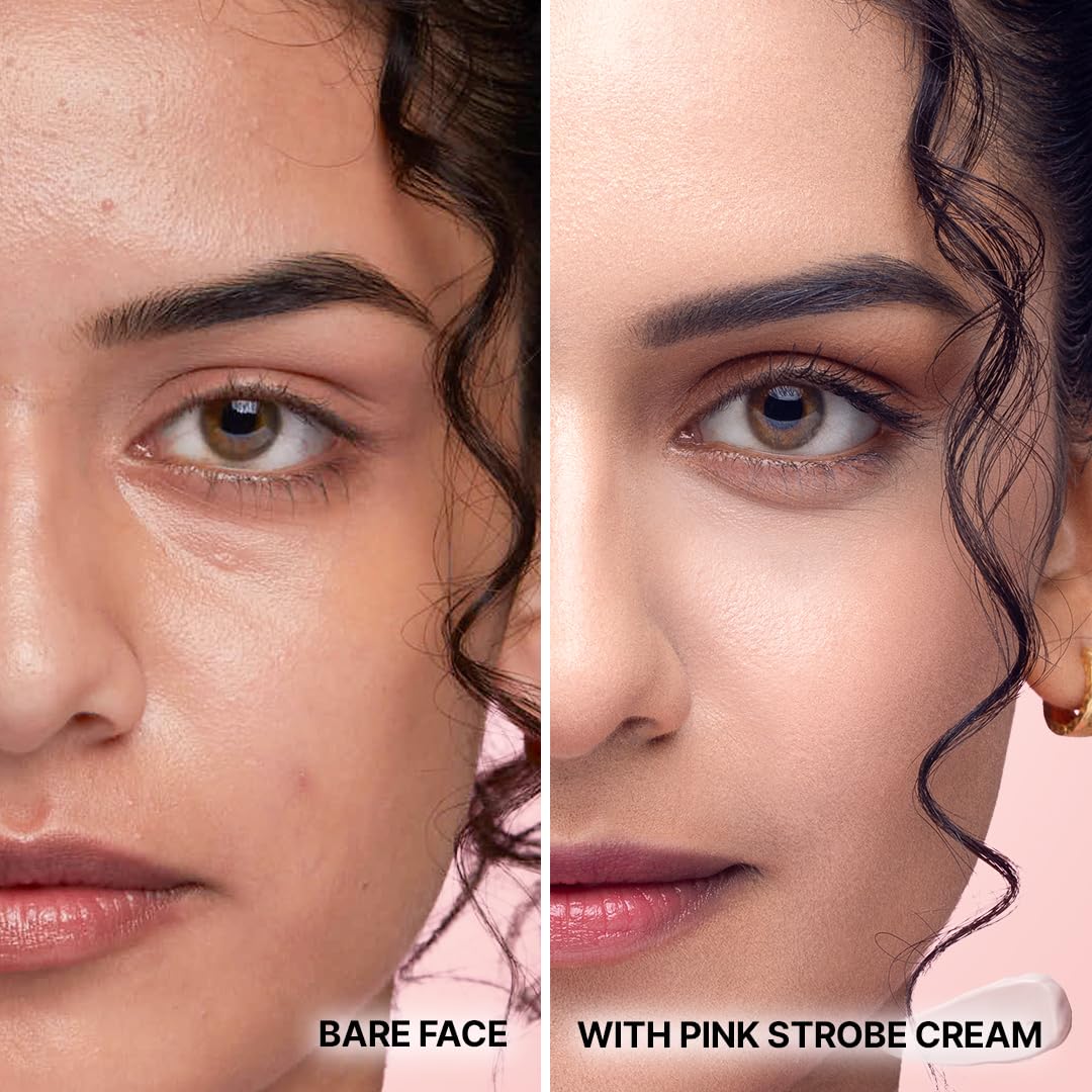 Sotrue Strobe Cream Combo Pack of 2, Gold and Pink - 30gm Each | Primer + Highlighter + Moisturizer | Intense Hydration | Flawless Radiant Dewy Skin | Illuminating & Glowing Makeup Base